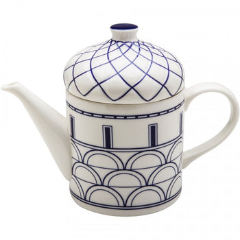 Architecture Navy Blue Craft Teapot