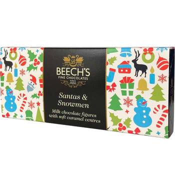 Beech's Fine Chocolates Santa and Snowman 100g