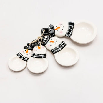 Black Snowman Measuring Spoon Set