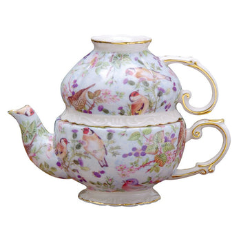 Blue Bird Chintz 3 Piece Tea for One