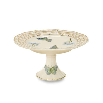Blue Butterfly Openwork Cupcake Stand