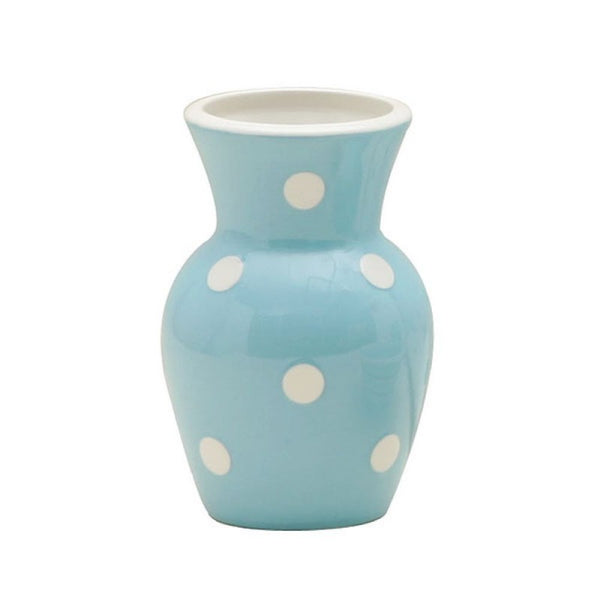 Blue White Dots Vase