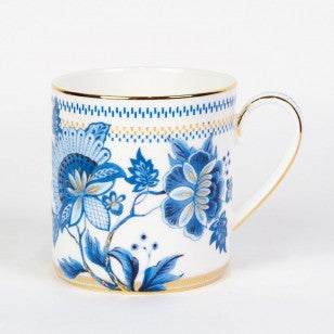 Bone China Blue Danube Coffee Mugs, Set of 2