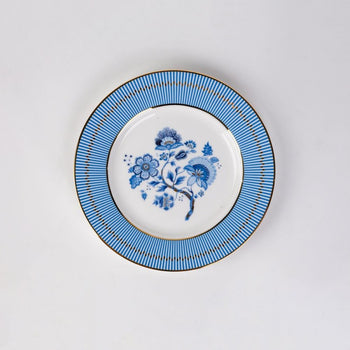 Bone China Blue Danube Dessert Plate, Set of 4