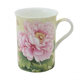 Bone China Empire Peony Tea Mugs, Set of 4