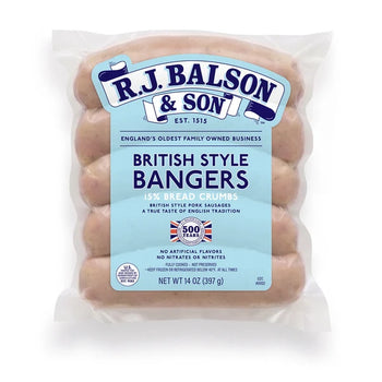 RJ Balson & Sons Traditional British Bangers. 1lb Ship Weight