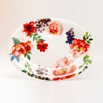 Butterfly Garden 14in Oval Platters. Set of 2