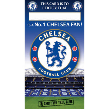 Chelsea Certificate Birthday Card