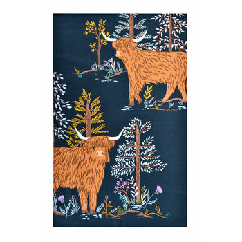 Ulster Weavers Cotton Tea Towel - Connie the Highland Cow