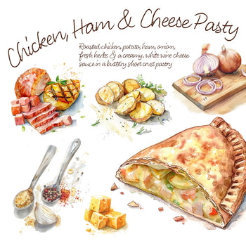 4&20 Pasty Co. Chicken, Ham, and Leek Pasty 7oz - 1/2lb Ship Weight