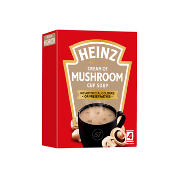 Heinz Cream Of Mushroom Cup Soup 4 Pack