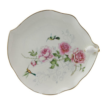 Crafted Gold Songbird Serving Leave Plates. Set of 2