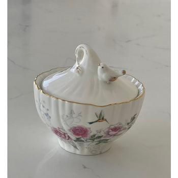 Crafted Gold Songbird Sugar Bowl