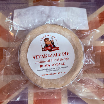 Goodwoods Gourmet Steak & Ale Pie 9oz. 1/2lb Ship Weight