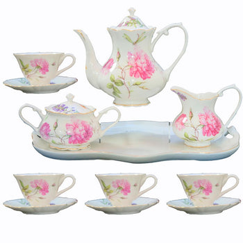 Dahlia 11 Piece Tea Set