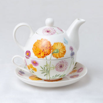 Dahlia Bloom 4 Piece Tea for One