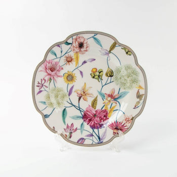 Daisy and Bird 8in Plates, Set of 4