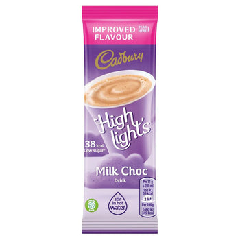 Cadbury Highlights Milk Stick Pack 11g - Single Serving Hot Milk Chocolate Sachet