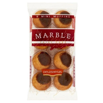 SALE Best Before 6th January 2025 Delasheras Marble Fairy Cakes 8 Pack