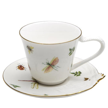 Dragonfly Chick Tea Cups and Saucers, Set of 2