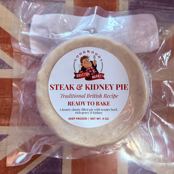 Goodwoods Gourmet Steak & Kidney Pie 9oz. 1/2lb Ship Weight