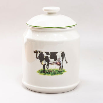 Elegant Farmhouse Canister-COW, S/2