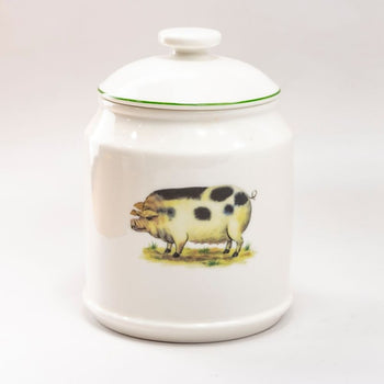 Elegant Farmhouse Canister-PIG, S/2