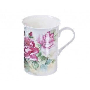 English Climb Rose Mug, Set of 4