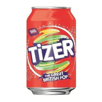 Tizer drink. 330ml/11.2 fl oz