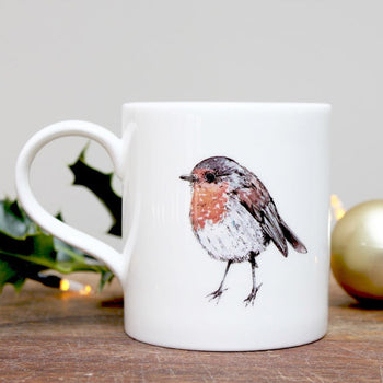 Toasted Crumpet Fine Bone China Mug - Robin Mug in Gift Box