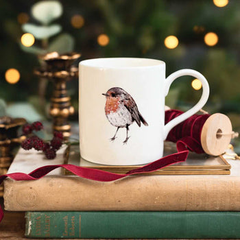 Toasted Crumpet Fine Bone China Mug - Robin Mug in Gift Box