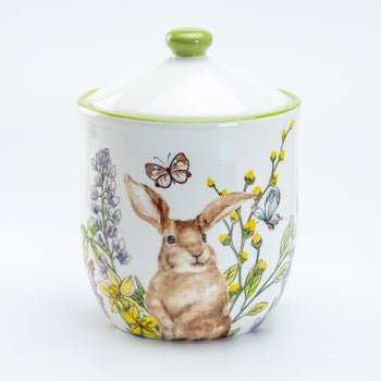 Garden Bunny Medium Canister