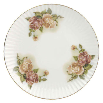 Gold Rose 8 Inch Salad Plates, Set of 4