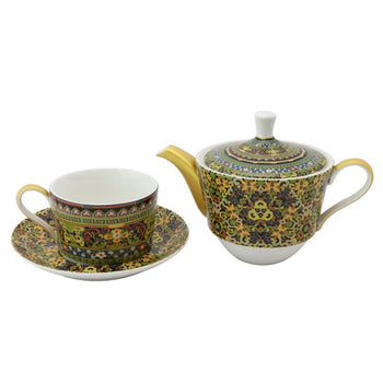 Golden Moroccan 4 Piece Tea for One