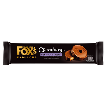 Fox's Chocolatey Milk Chocolate Shortcake Rounds 130g