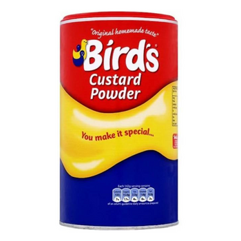 Bird’s Original Custard Powder 600g. Easy open and reseal top.