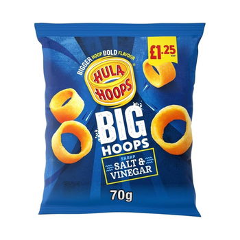 KP Hula Hoops BIG Hoops Salt and Vinegar Grab Bag 45g