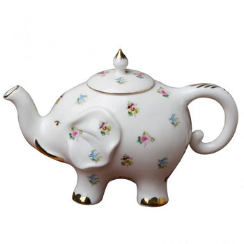 Happy Elephant Petite Pansy Floral Teapot