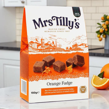Mrs Tilly's Orange Fudge Carton 150g
