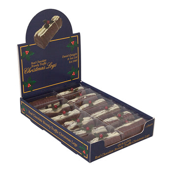 Quiggins Brandy Truffle Yule Log 50g