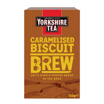 Taylors Of Harrogate Yorkshire Tea Caramelised Biscuit Brew 40 Teabags.