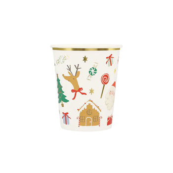Meri Meri Jolly Christmas Cups - 8 Pack