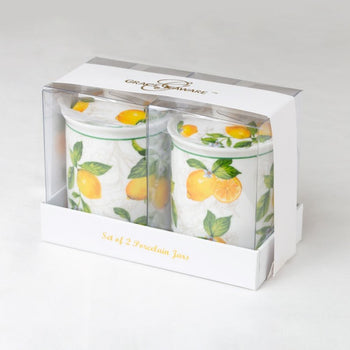 Lemon Green 2 Piece Spicy Jar Set