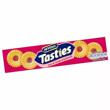 Mcvities Tasties Jam and Cream Sandwich 150g