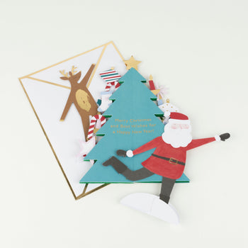 Meri Meri Festive Honeycomb Tree Christmas Card
