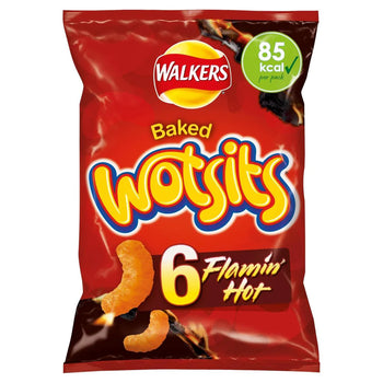 Walkers Wotsits Flaming Hot 6 Pack 6x16g