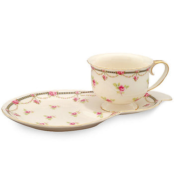 Petite Fluer Rose 2 Piece Snack Set
