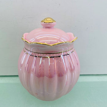 Pink Luster Gold Sugar Creamer Set