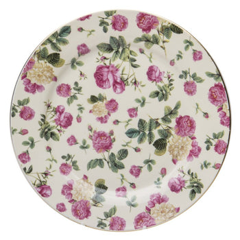 Pink Rose Bouquet Dessert Plates, Set of 4