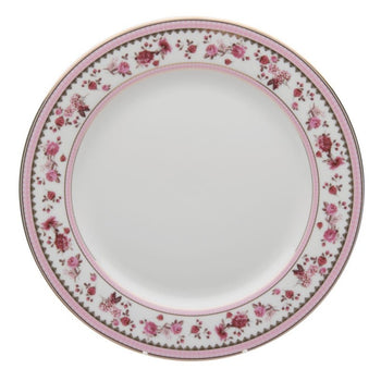 Pink Rose/Pink 8-in Salad Plates, Set of 4.
